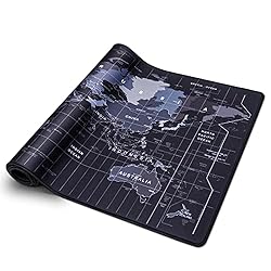 Blue Leopard Large Gaming Mouse pad Space Wide Full