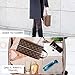 Makeup Bag Leather Travel Makeup Cosmetic Bag for Women Waterproof Makeup Organizer Purse Leather Large Capacity Toiletry Pouch Storage Makeup Tools Foundation (Brown)