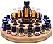 Essential Oil Wooden Storage Carousel | Premium Container Case Organizer Box Tray - Holds 10ml, 15ml, 30ml, 1/3oz, 1/2oz, 1oz, Roller Bottles for Homeopathy and Aromatherapy