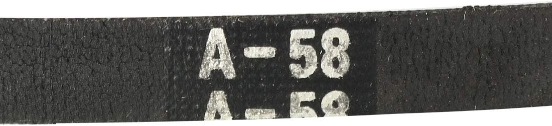 sourcing map A58 Drive V-Belts 58" Inner Length 13mm Width 8mm Thick JIS Standard A-Section Rubber Drive Transmission Belt - Image 5