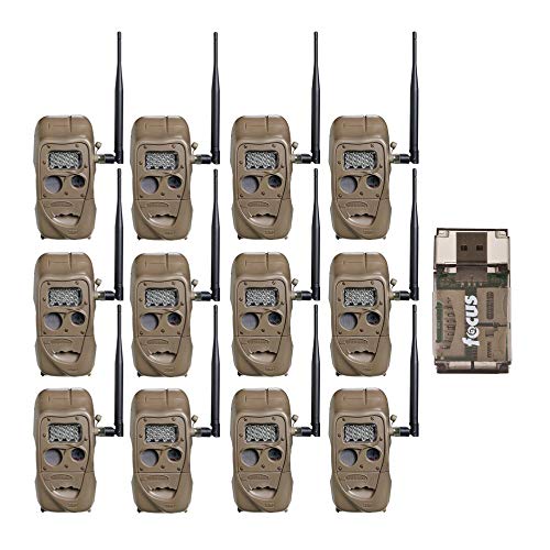 Cuddeback CuddeLink J Series Long Range IR Trail Camera (12-Pack), 20 Megapixels, Built-in Wireless Network