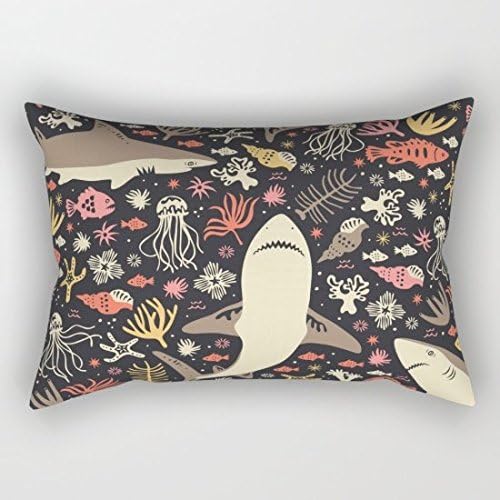 Oceanica Cushion Throw Pillow Cover 30x 20 Inch