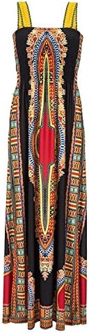 mittrap Women's Sleeveless Floral Print Bohemian Beach Maxi Dress Boho BlackSmall