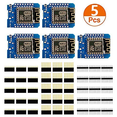 Organizer Aceirmc ESP8266 ESP-12 ESP-12F NodeMcu Mini D1 Module WeMos Lua 4M Bytes WLAN WiFi Internet Development Board Base on ESP8266 ESP-12F for Arduino,Compatible with WeMos D1 Mini (5pcs)