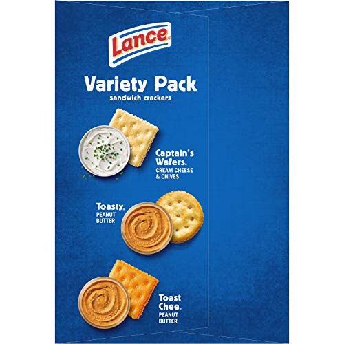 Lance Sandwich Crackers, Variety Pack, 3 Flavors, 20 Individually