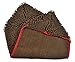 My Doggy Place Super Absorbent Microfiber Dog Towel with Hand Pockets - Quick Dry Shammy - Brown - 30 x 12.5 in