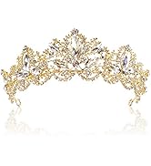 Didder Tiaras for Women Bridal Tiara, Gold Crown Crystal Tiaras and Crowns for Women Princess Cro...