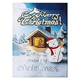 Garden Flag Christmas Winter Holiday with Decorative Double Sided Snowman House Flags 12x18 inch
