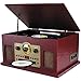Sylvania SRCD838 5-in-1 Nostalgic Turntable with CD, Casette, Radio, Aux-inthumb 2