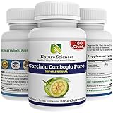 Garcinia Cambogia Pure Extract BIG SIZE By Naturo Sciences - Best Quality All Natural Health Supplement - Live for Your Body - 180 Count, 1000mg Per Serving, 90 Servings