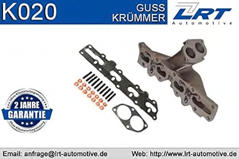 LRT K020 Krümmer, Abgasanlage