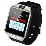 Amazingforless Bluetooth Touch Screen Smart Wrist Watch Phone with Camera - Silver