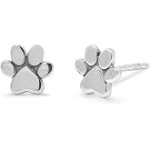 Boma Jewelry Sterling Silver Paws Stud Earrings