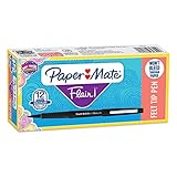 Paper Mate Flair Felt Tip Pens, Medium Point, Black, 12-Count