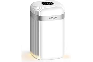 WELOV Air Purifiers for Bedroom: H13 True HEPA Air Purifiers for Pets Allergies Asthma, Air Cleaner for Nursery Removal to 0.1 Microns, 23db Quiet, Night Light, Removes Pet Dander Pollen Smoke Dust
