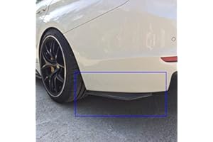 BANWINOTO Rear Bumper Diffuser Universal Car Side Fender Skirt Lip Splitter Canard Protector 1 Pair Carbon Fiber/Black (Carbon Fiber Color)