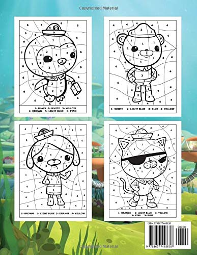 Octonauts Color By Number For Kids Ages 4-8: A Fantastic Type Of ...