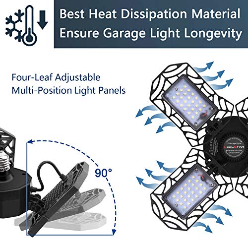 3 LED+Garage+Lights+120W+Multi+Position