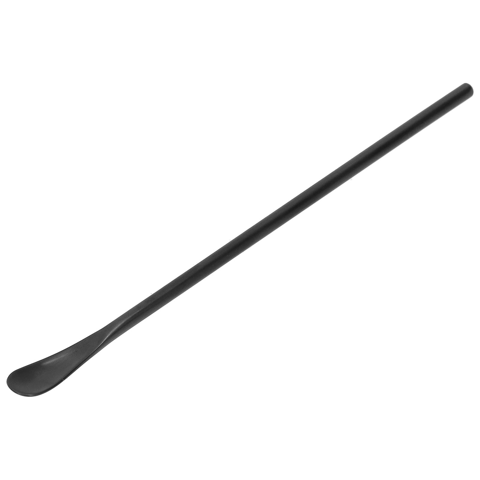 FOTABPYTI Coffee Stirring Spoon, Reusable Elegant Lengthen Long Handle Stir Spoon, Stainless Steel for Home Matte Black Coffee Shop Mixing Drinks, Coffee, Chocolate