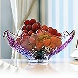 Luffar Fruit Plates Kitchen Dining Fruit Tray for Parties, Weddings (Muti-Color)