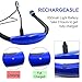 sicotool Book Lamp LED Reading Light USB Rechargeable Adjustable Brightness -Blue