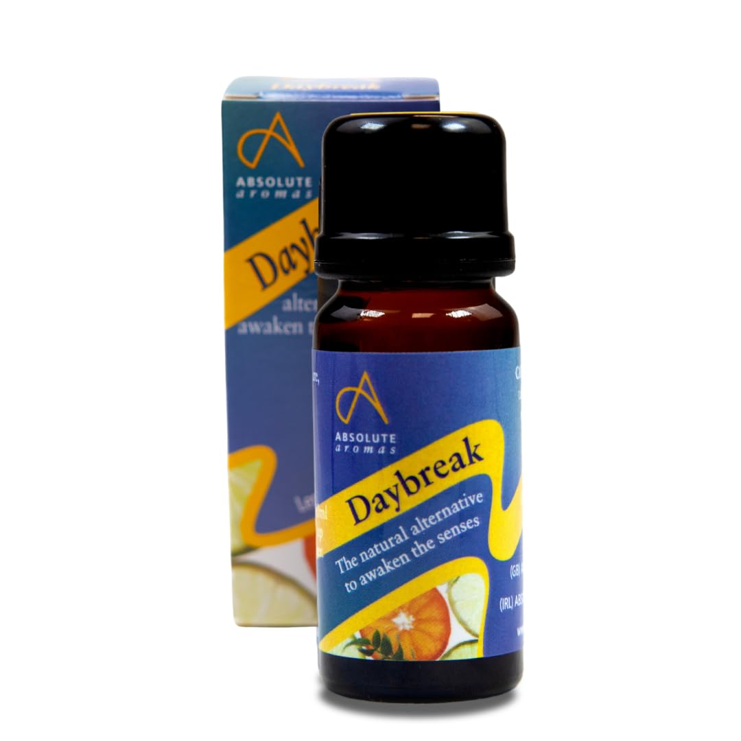 Absolute Aromas Daybreak Essential Oil Blend 10ml with 100% Pure Lemon, Orange, Tangerine & More Essential Oils