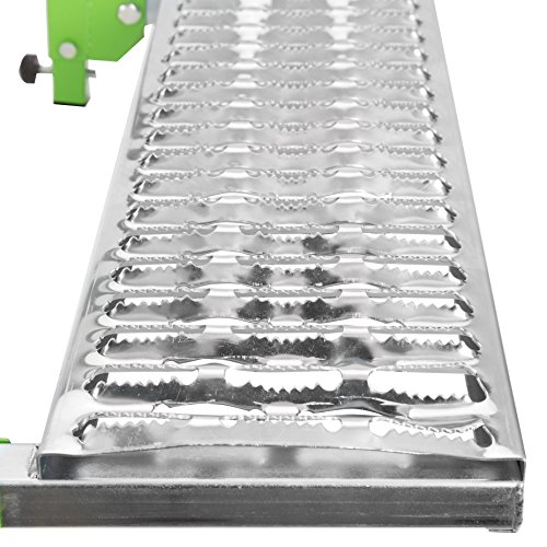 OEMTOOLS 24913 Adjustable Step | Non-Slip Textured Steel Platform | Rated up to 300 lbs. | Fits Any Tire from 9 to 13 inches in Diameter | Green Powder-Coat Finish | Folds for Storage - Thumbnail 5