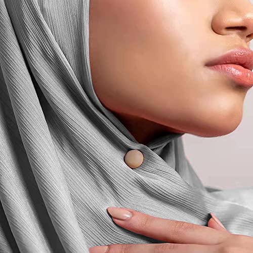 Loiisgy 8 Pieces Hijab Magnetic Pins, Strongest Commercial Strength Magnetic Hijab Pins Buttons for Women Scarf Knitwear Hats Lapel Safety, Shiny and Matte Style Pack (8 Colors)
