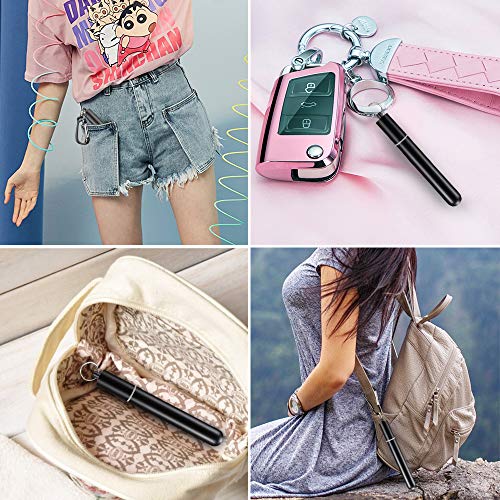 Reusable Portable Collapsible Straws, Telescopic Metal Straws Stainless Steel Drinking Straws with Aluminum Case & Cleaning Brush (Silver-2pcs)