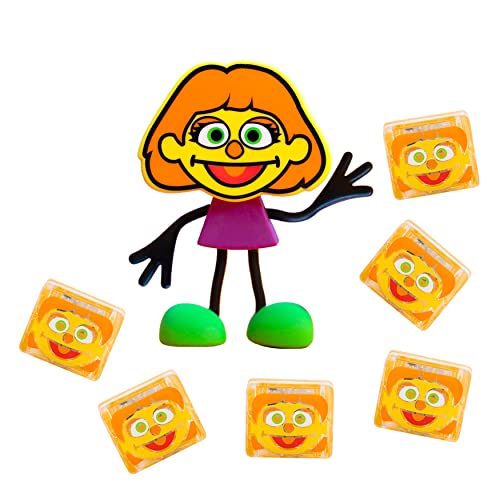 Glo Pals x Sesame Street Water-Activated Light-Up Cubes for Sensory Play (Julia - Cubes with Character)