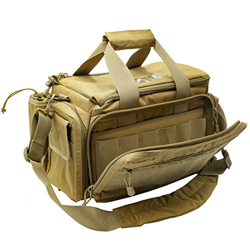 Kosse Tactical Gun Range Bag Pistol Shooting Duffle Bag, Deluxe Padded