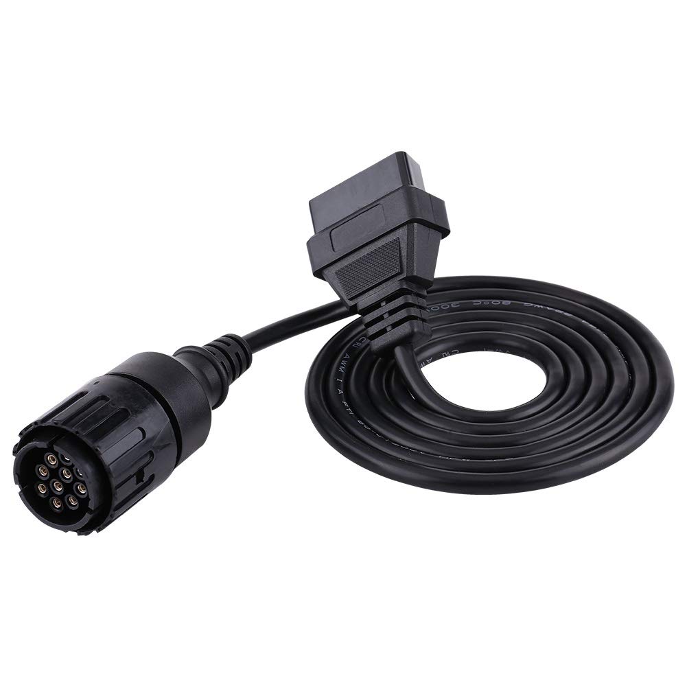 TKSE Motorcycle Adapter Connector Diagnostic Cable - 10 Pin to 16 Pin OBD2 Diagnostic Cable Connector Adapter for ICOM-D Motorcycle Motorbike