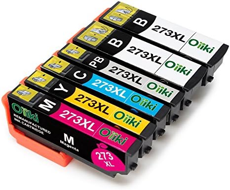 Oriki 273XL High Yield replacement ink cartridges, 1 Set+1 Black (2 Black, 1 Cyan, 1 Magenta, 1 Yellow, 1 Photo Black)