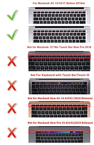 HRH Floral Flower Pattern Keyboard Cover Protector for MacBook 13" Unibody/MacBook Pro 13" 15" 17" / MacBook Pro 15 with Retina Display/Mac Wireless Keyboard/MacBook Air 13" - Thumbnail 2