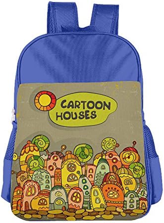 Comfortable Cartoon House Leather Handbags Sports Fan Backpacks