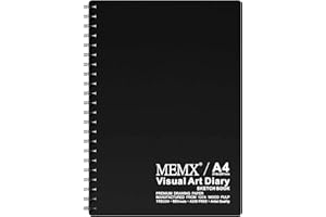MEMX Sketch Book, 8.5”X11.5” 120 Pages (110gsm), Spiral Bound Artist Sketch Pad Notebook, Durable Acid Free Drawing Paper for Drawing, Writing, Painting, Sketching or Doodling, White