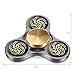 TOOBOM Metal Fidget Spinner Last 3 Minutes, Quality Bearing Quiet Fidget Toy Stress Reducer Hand Spinner Tri Spinner for Kids Children Adult (Bronze)