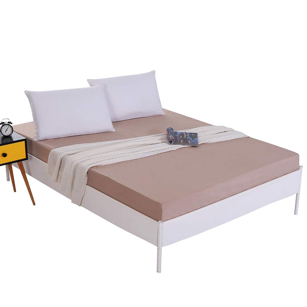 Queen Size Bedsheet Hypoallergenic And Vinyl Free Bed Cover Sures Waterproof Mattress Protector Fitted Machine Washable Bed Sheets Incontinence And Child Protection Home Bath Innovativebiz In