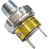 Air Pressure Switch 120-150 PSI Tank Mount Type Thread 1/4" NPT 12V 24V DC Air Compressor Pressure Switch for Air Train Horn 120-150 1/4 inch