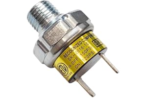 LLNSEAUTO Air Pressure Switch 120-150 PSI Tank Mount Type Thread 1/4" NPT 12V 24V DC Air Compressor Pressure Switch for Air Train Horn 120-150 1/4 inch
