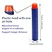 QUN FENG Refill Bullet Darts 100 Pack for Ammo Nerf N-strike Modulus Elite Bullets Blasters Rebelle Dart Guns Toy for boys,blue