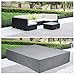 U-MAX Extra Large Rectangular Table Patio Furniture Covers Rattan Furniture Covers for Outdoor 7 Pcs Furniture Patio Set