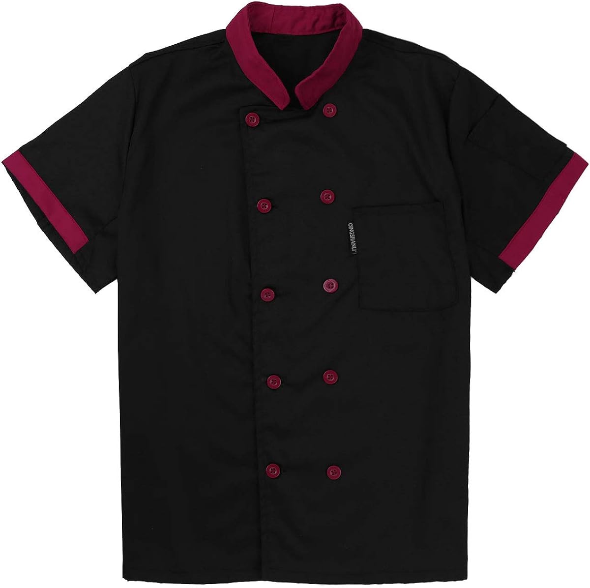 ACSUSS Unisex Men Women Short Sleeve Chef Jacket Coat Cooker Work Restaurant Uniforms