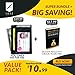 Luxe Leather Front Pocket Slim Minimalist RFID Blocking Wallet for Men & Women (LX003),Black