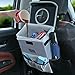 njnj Car Folding Cargo Carrier Hitch Mount, Waterproof Car Trash Can Garbage Bin