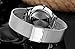 Affute Luxury Ultra Thin Men's Watches Analog Display Quartz Mesh Band Wrist Watch,Silver White