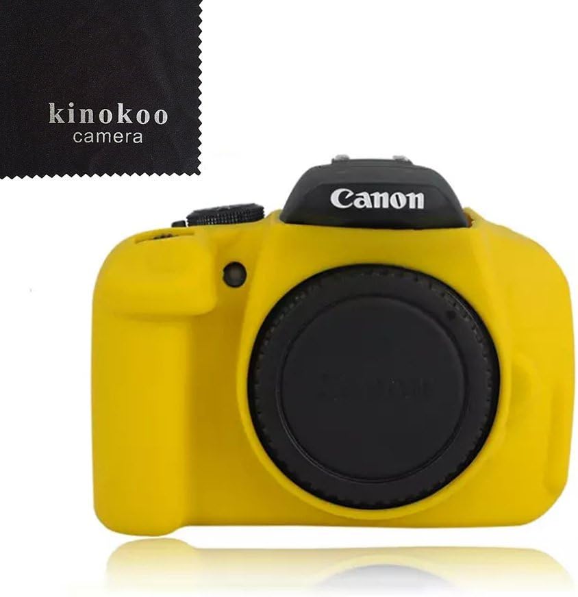 kinokoo Camera Cover for Canon EOS 600D/Rebel T3i 650D 700D Silicone Camera Case(Yellow)