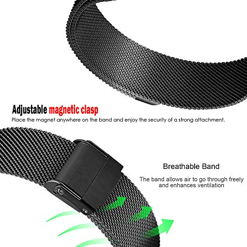 2 MEFEO+Compatible+Stainless+Wristbands+Replacement