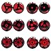 LilMents 6 Pairs Sharingan Eye Uchiha Unisex Mens Womens Stainless Steel Stud Earrings