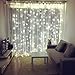 Outop 304LED Window Curtain Icicle Lights 9.8FT 8 Modes Fairy Lights for Party Wedding Garden Home (White)